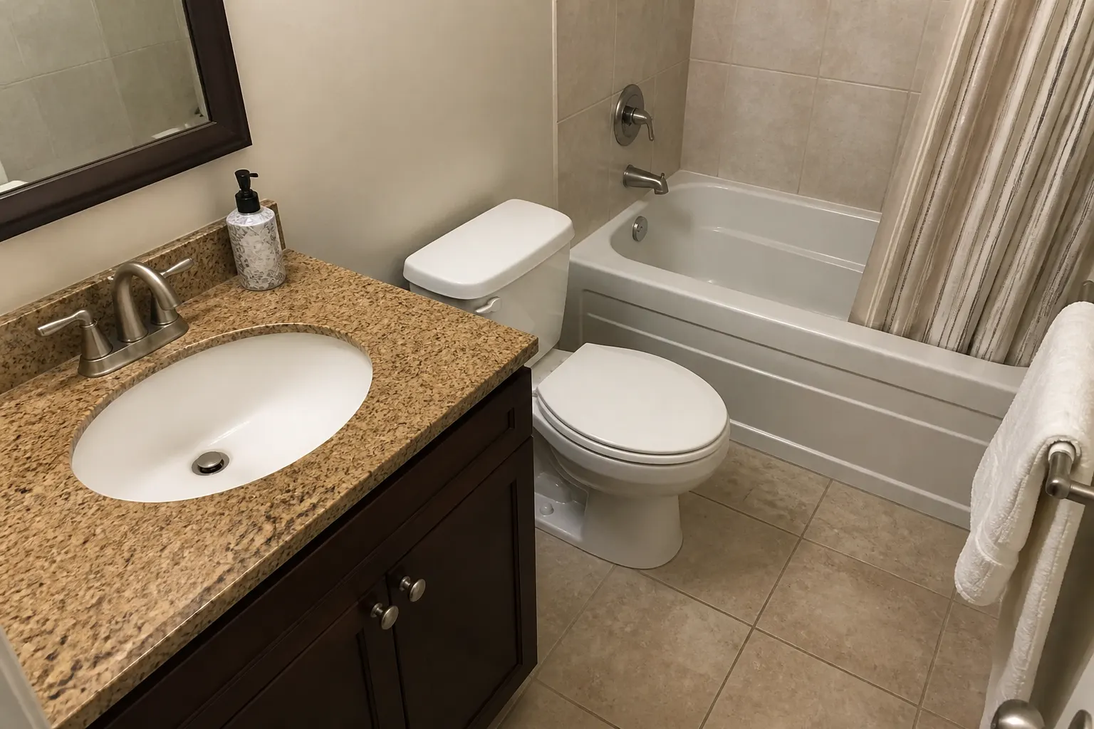 Bathroom during cleaning services in Anchorage