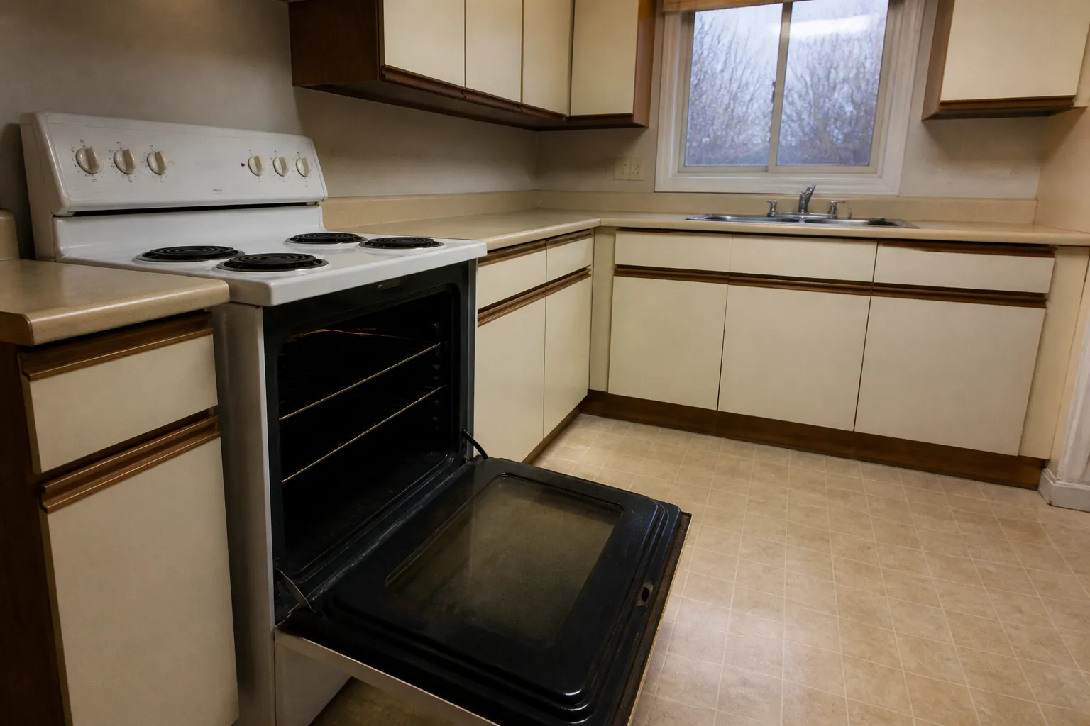 Clean oven interior after move-out cleaning in Fairbanks and Anchorage